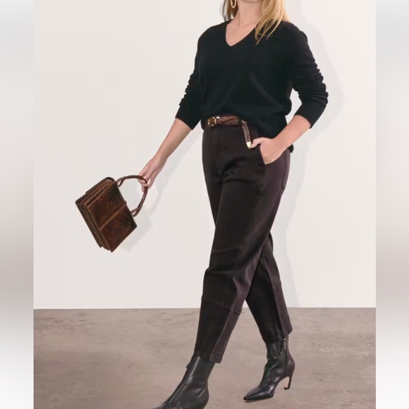 Everlane Utility Barrel Pant Black 4L - Picture 3 of 10